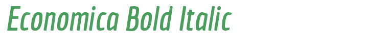 Economica Bold Italic